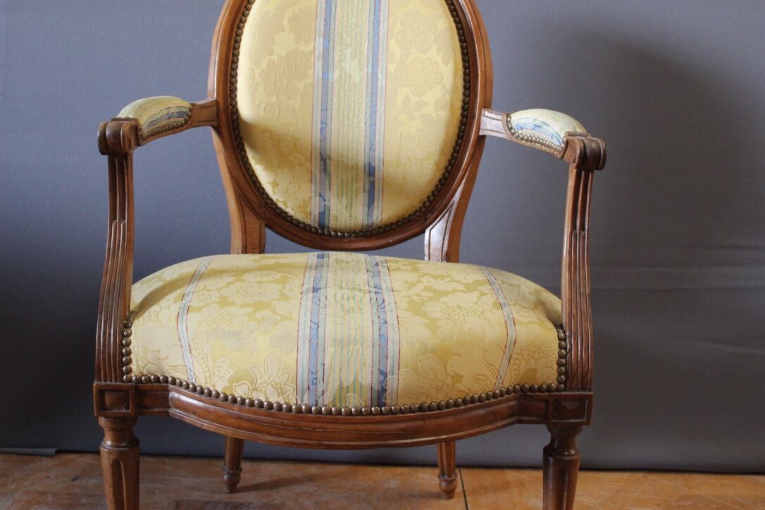 Pair of Louis XVI period armchairs