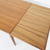 Scandinavian modern teak extendable dining table, 1960's