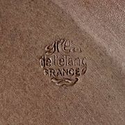Glazed stoneware dish – France, mid-20th century