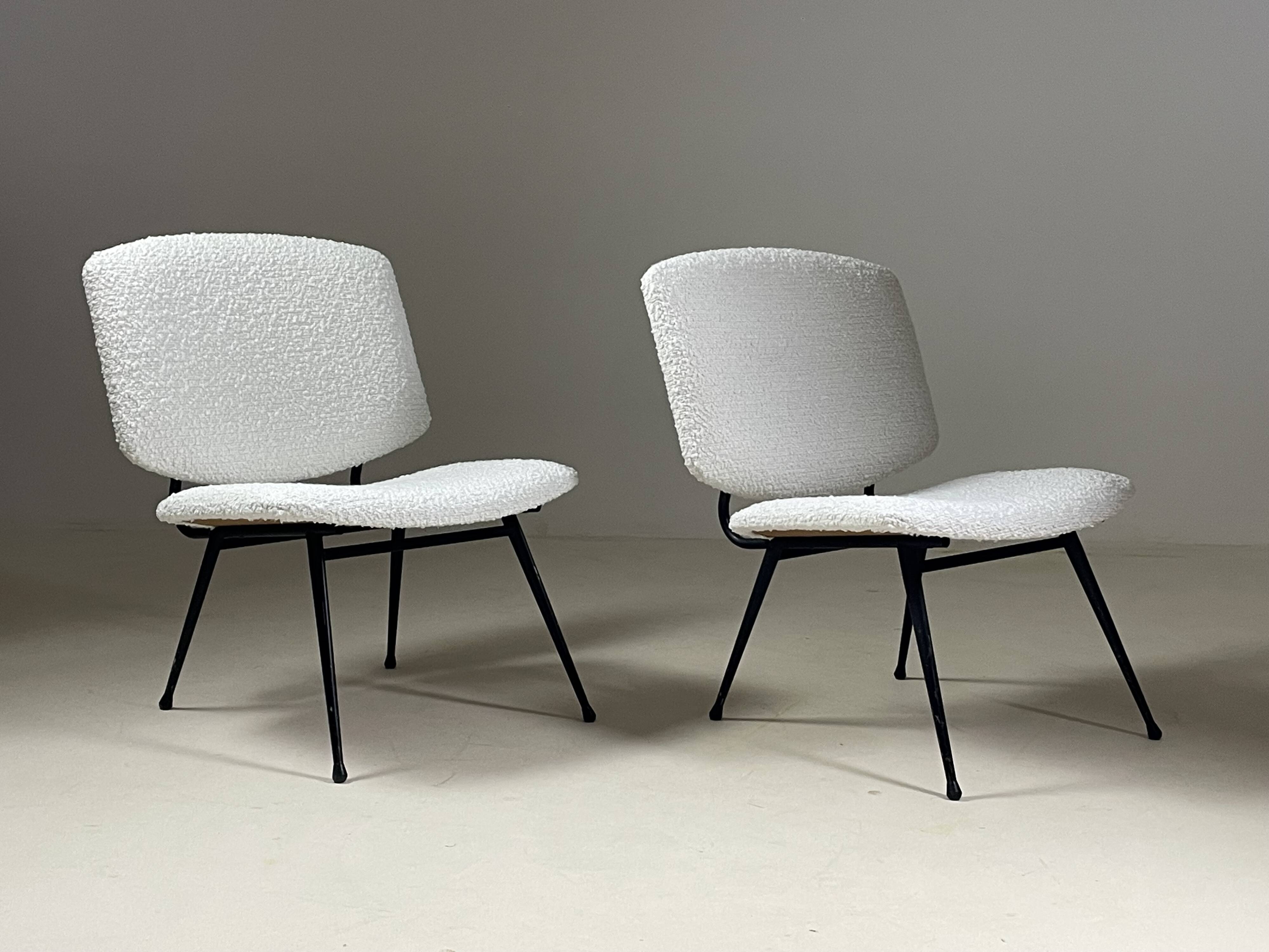 Pair of 1950s armchairs, France