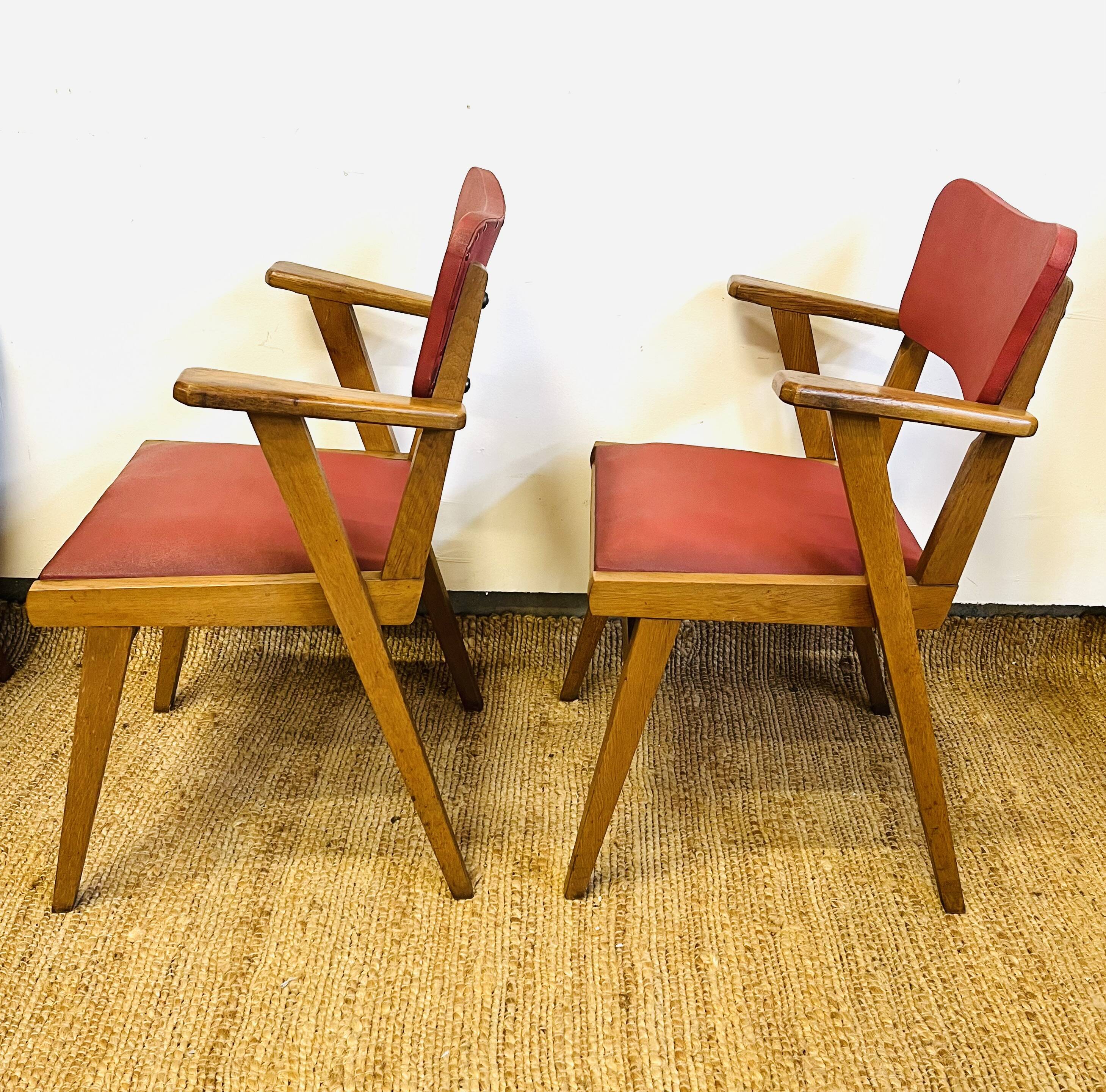 Pair of vintage 1950s bridge chairs