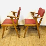 Pair of vintage 1950s bridge chairs