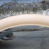 Art deco-style oval mirror 71x56cm