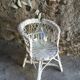 Fauteuil pour enfant en rotin