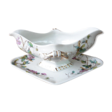 Limoges porcelain sauce dish, 1900