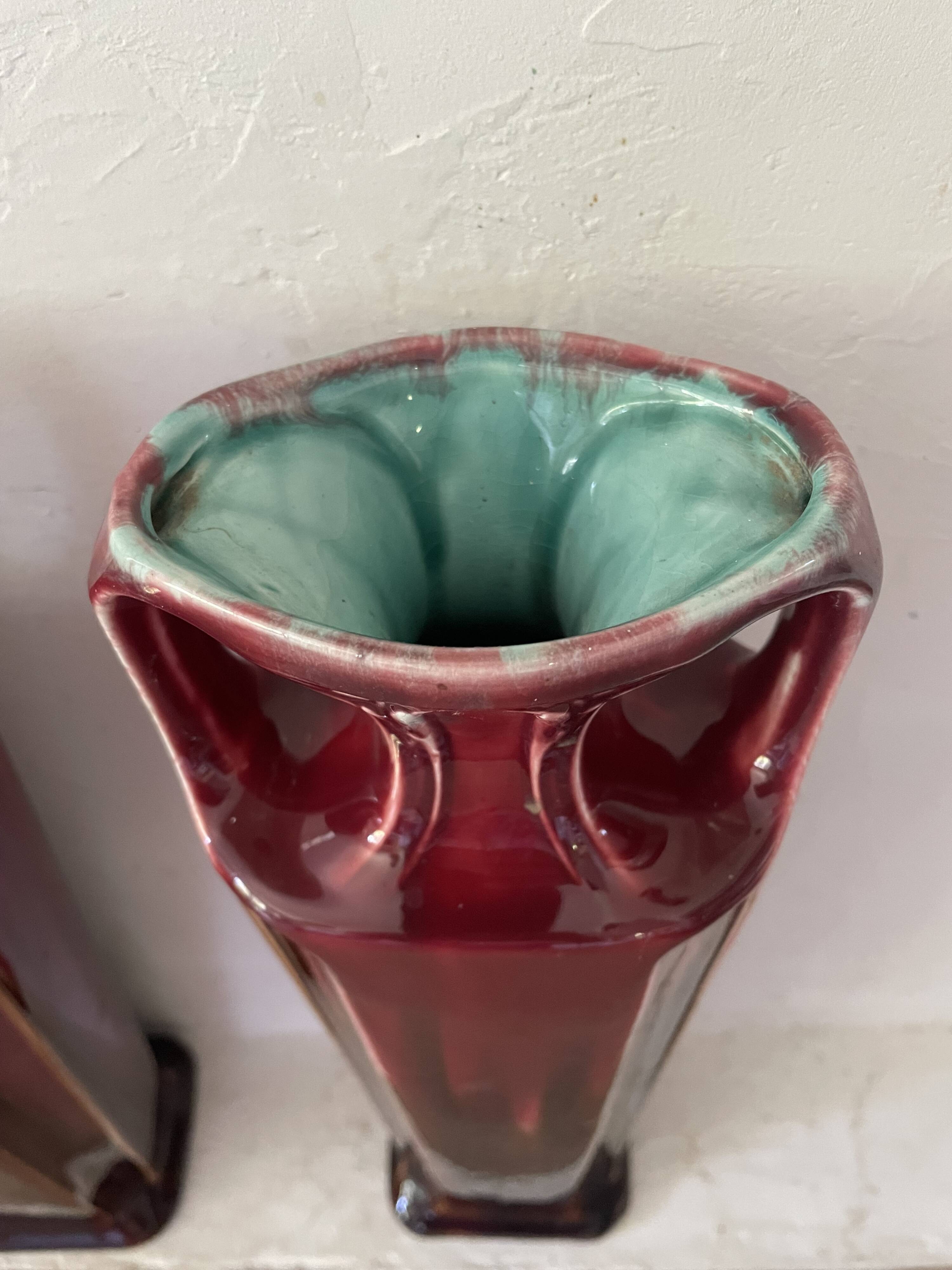Pair of Orchies Art Deco vases