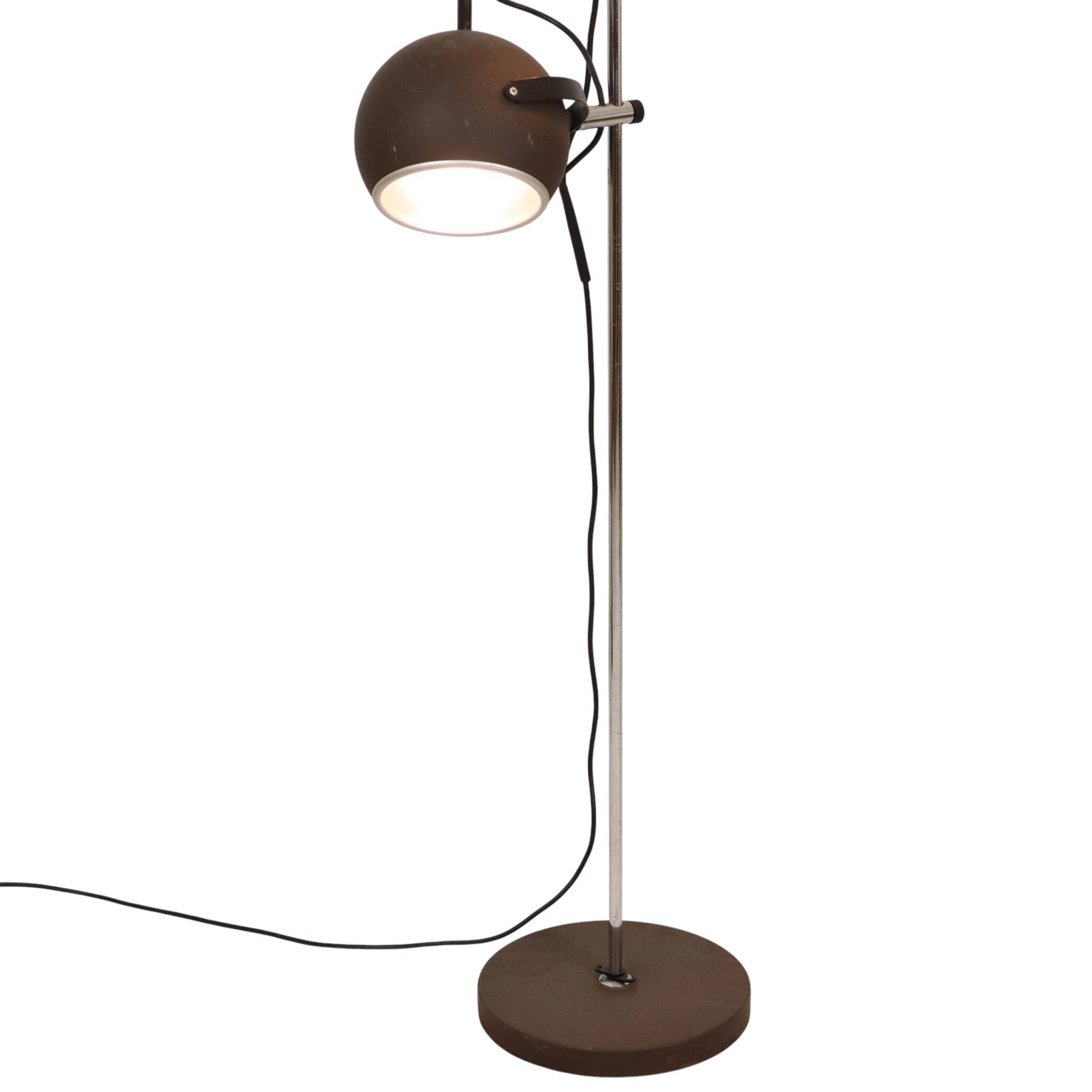 Lampe de sol vintage Eye Ball design Space Age 150 cm