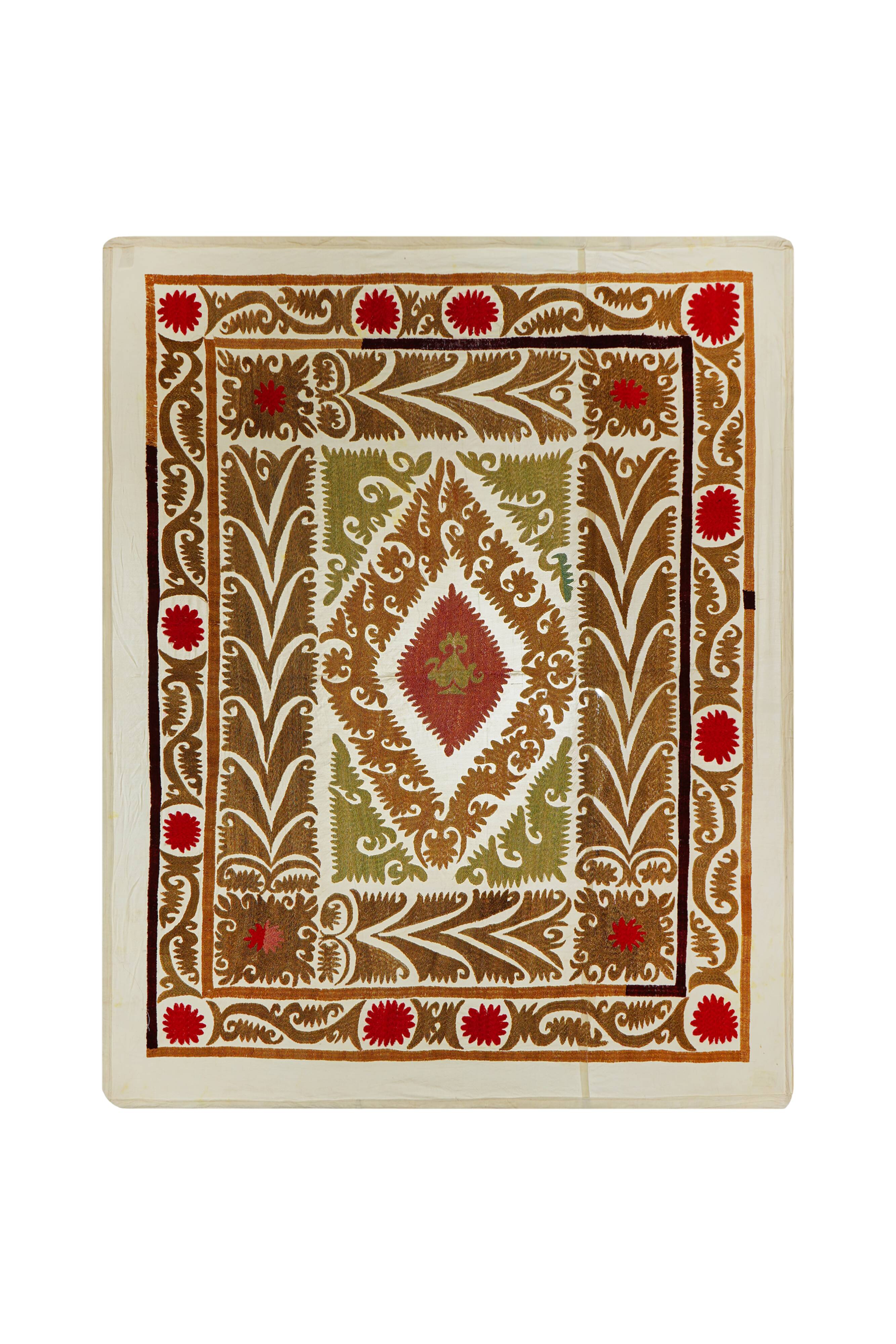Vintage Turkish hand-knotted rug 108x131 cm