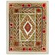 Vintage Turkish hand-knotted rug 108x131 cm
