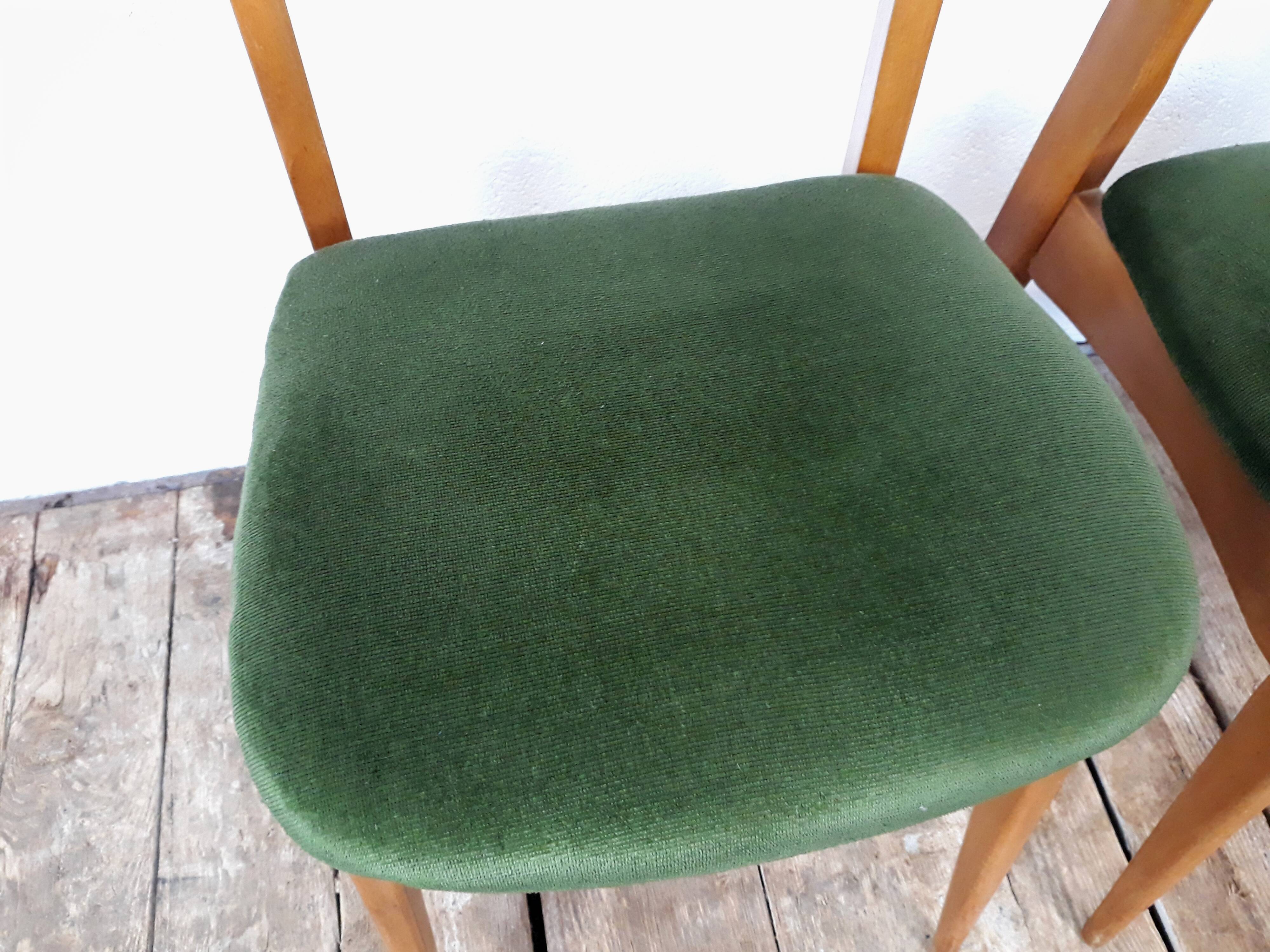 Set de 6 chaises vintage style scandinave