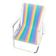 Chaise camping vintage rayée