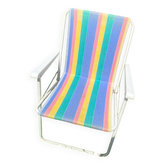 Vintage striped camping chair