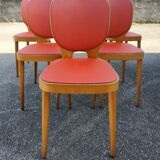 Set of 6 chairs Bistro vintage 60s