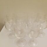 Ensemble de 10 verres en cristal