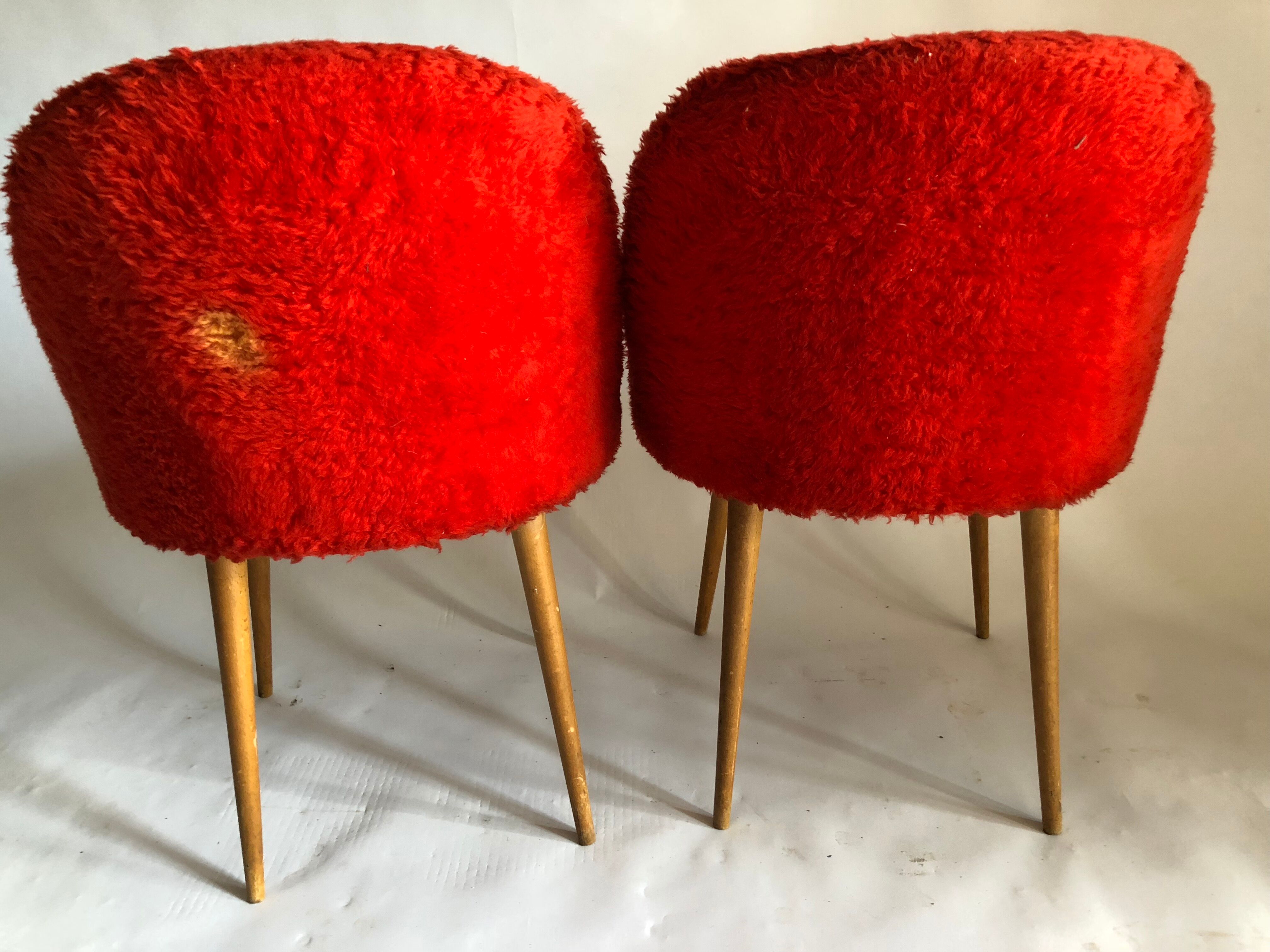 Pair of chairs red rug