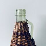 Vintage bottle with wicker