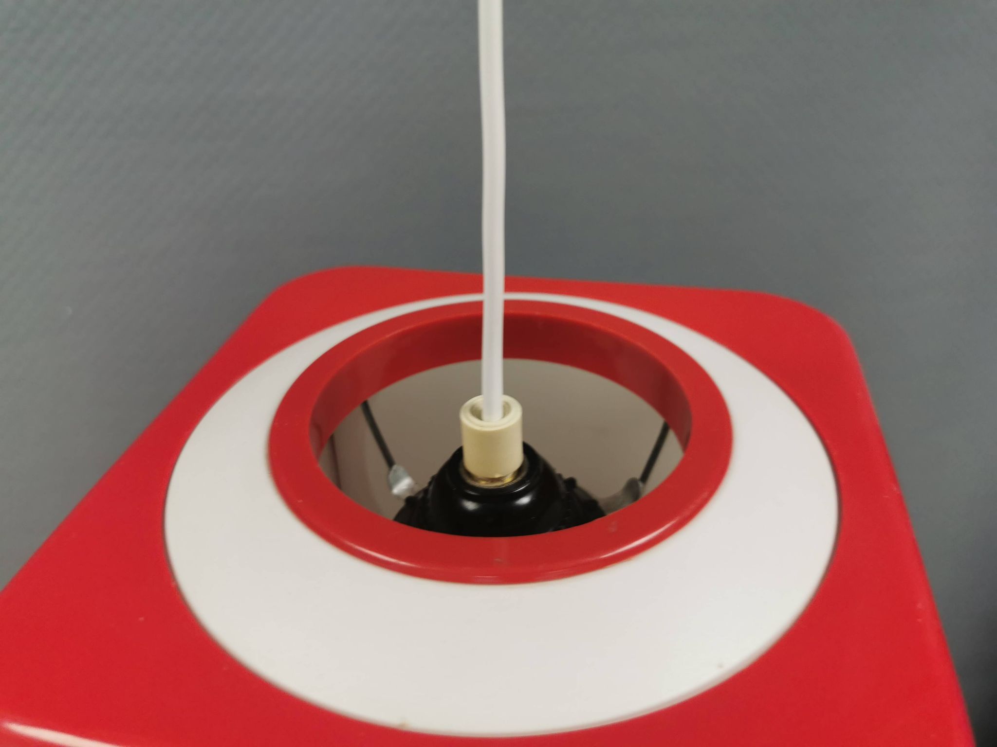 Vintage Poker Dice pendant lamp by Hoyrup Lighting, 1976, Denmark.