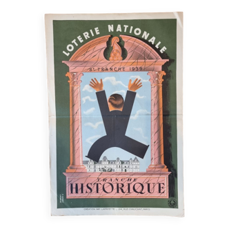 Affiche de la loterie nationale