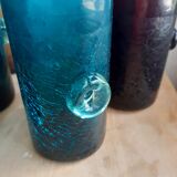 6 very old blown glasses