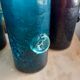 6 very old blown glasses