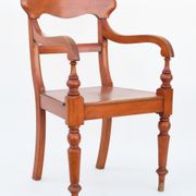 Series of 5 chairs and an English-style armchair