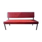 Vintage vinyl bench 1960s