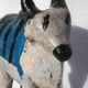 Nandi old indian cow patina and piece of origin india