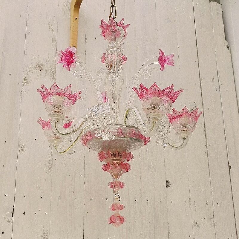 Murano glass chandelier romantic Casanova style