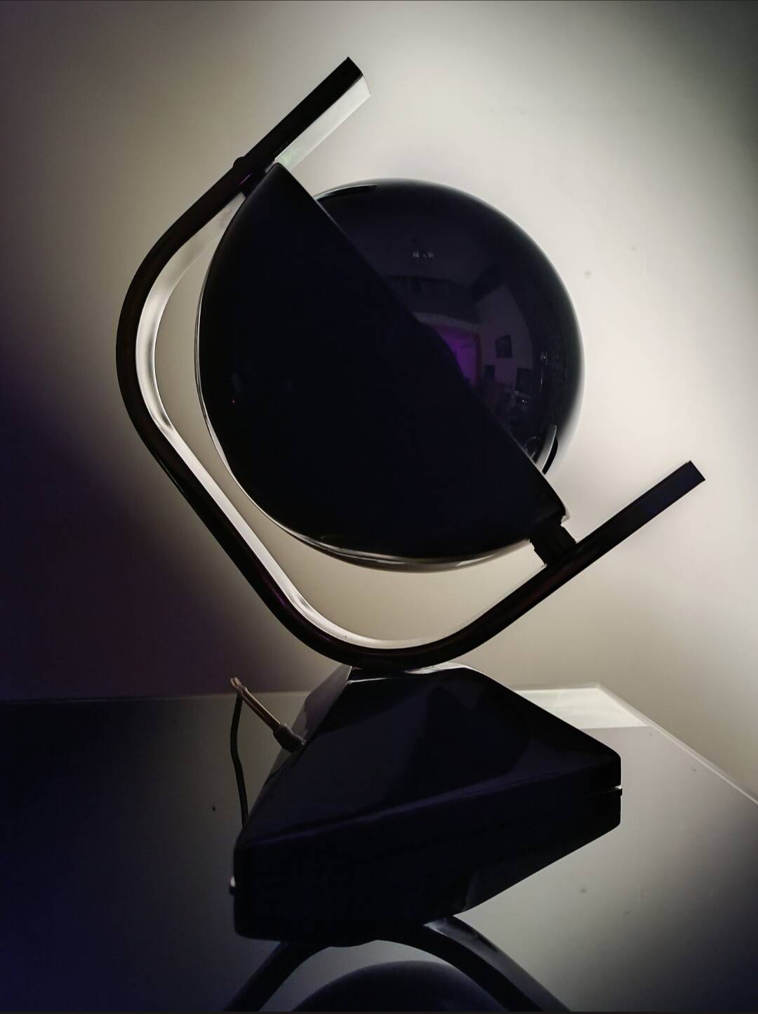 Lampe Eclips Eyeball par LP Oliva pour Grin Luz 1970s