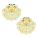 Pair of Mid-Century Bubble Glass Ceiling Lights - Helena Tynell for Limburg