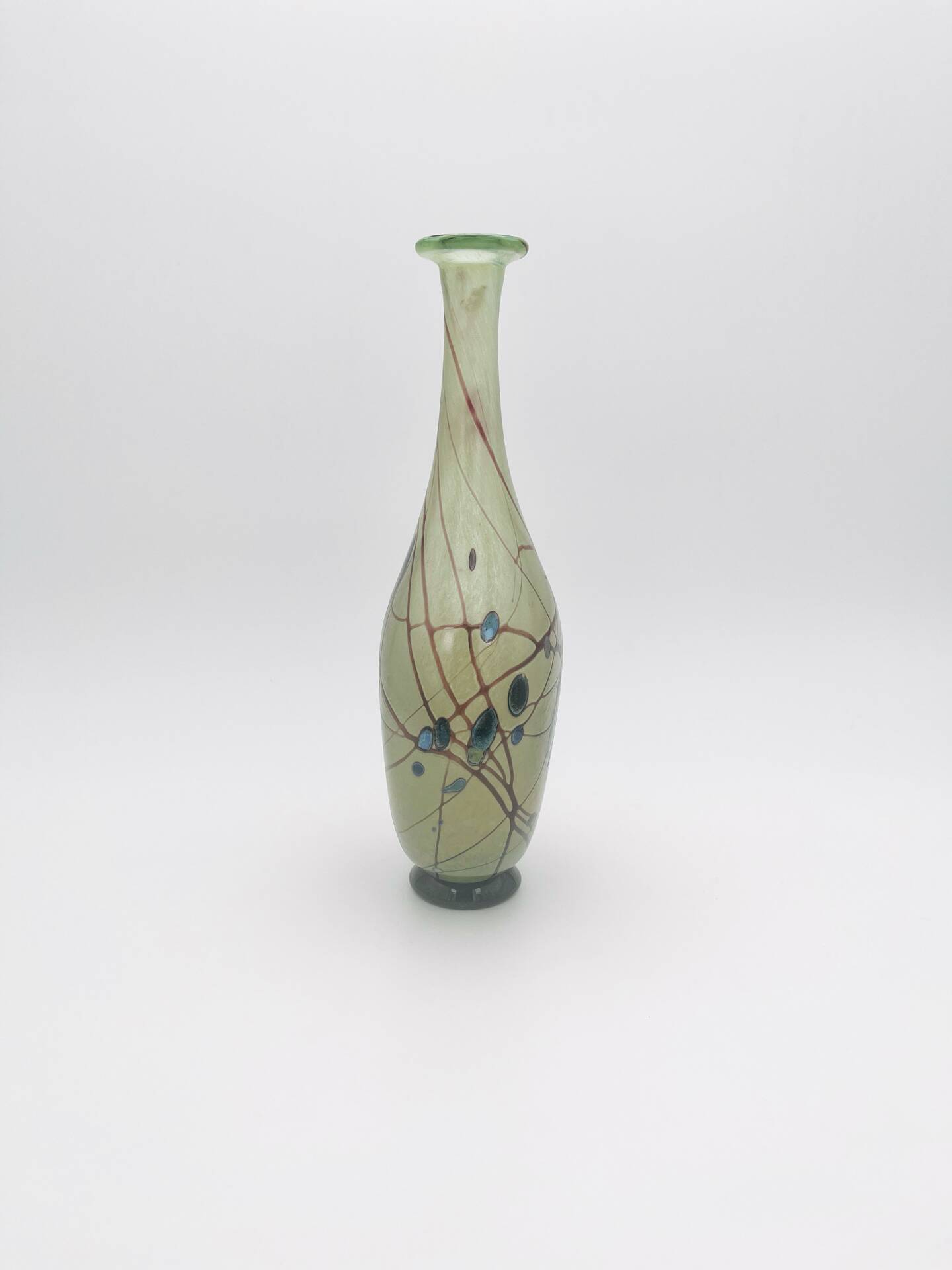 Vase Robert Pierini Studio Glass 1984 29cm 1.1kg Signed