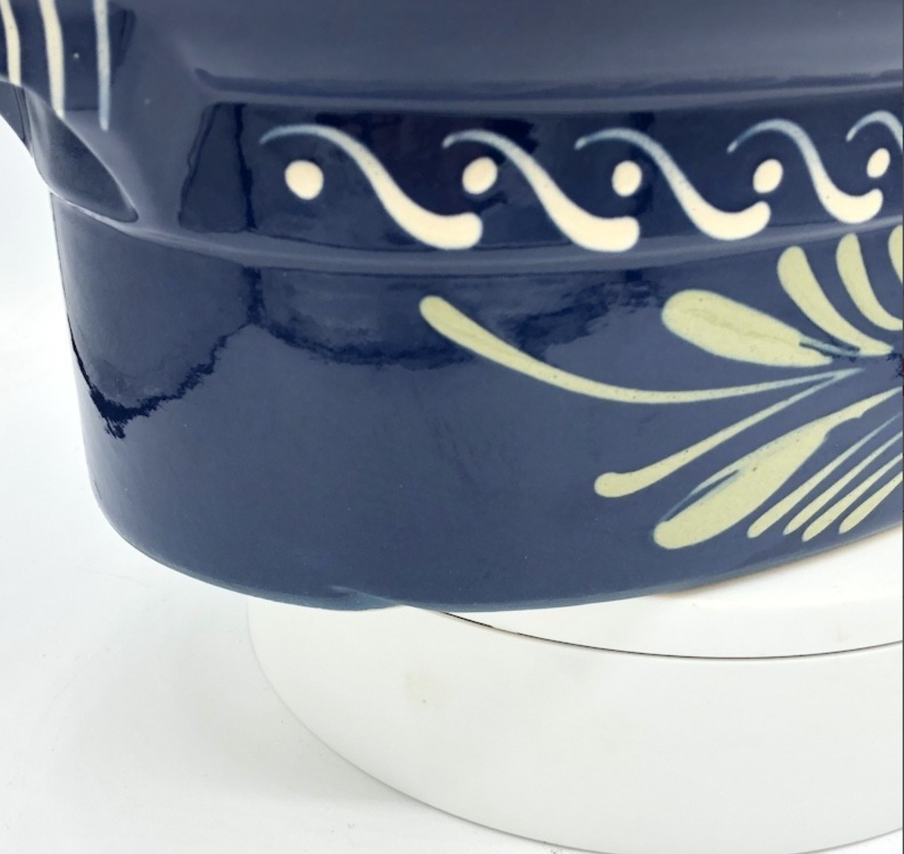 Terrine oval alsace Baeckeoffe blue