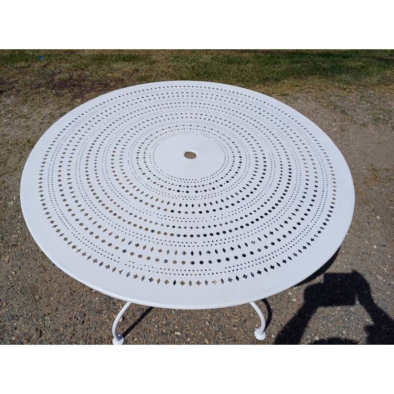 Wrought iron garden table, circa 1900