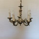 Louis XVI brass chandelier