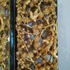 Pair of Ningbo panels in Chinese carved gilded wood