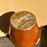 Gargoulette en terre cuite vernissée artisanat ancien ardéchois 1800