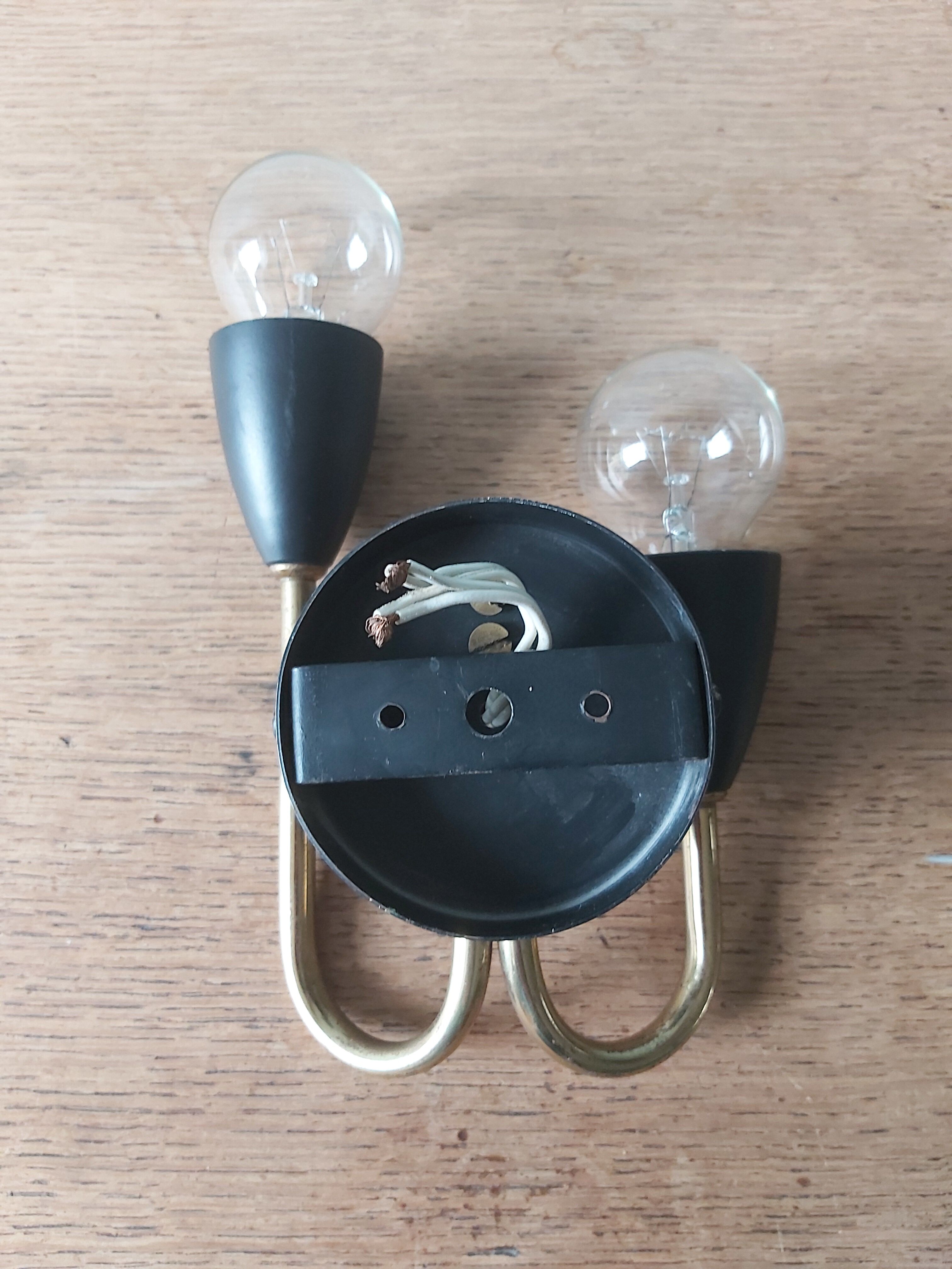 Vintage wall lamp, Italian design, 50s