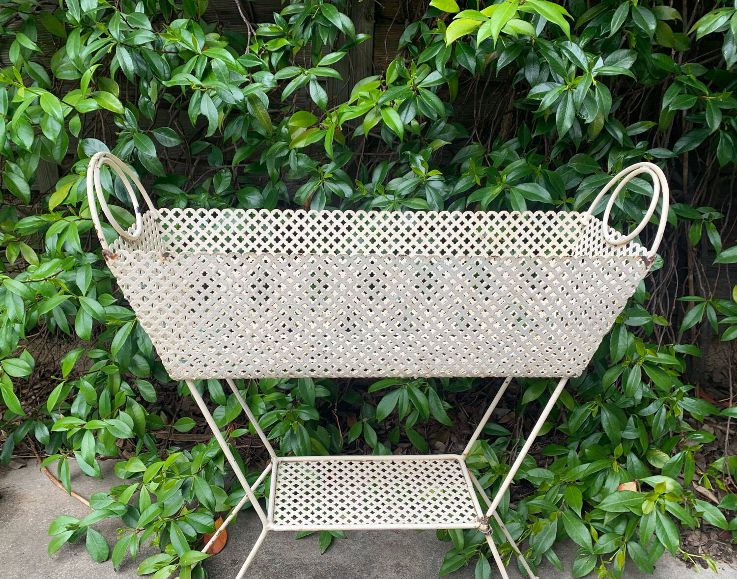 Perforated metal planter