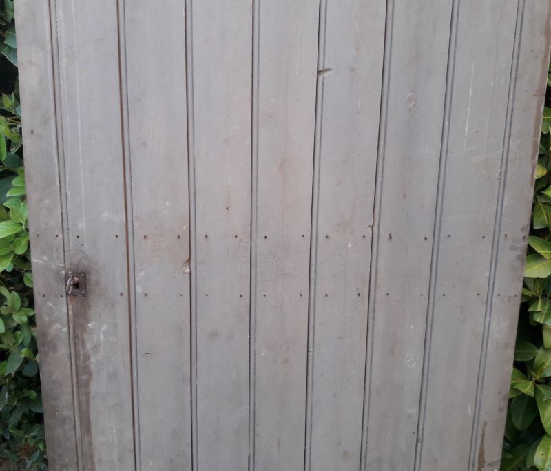 Wooden barn cellar or outbuilding door