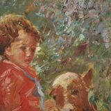 Signed painting from the 20th century