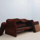 Canapé Maralunga 2 places en cuir suédé Cassina années 1970
