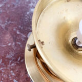 Old globe table lamp in Clichy glass