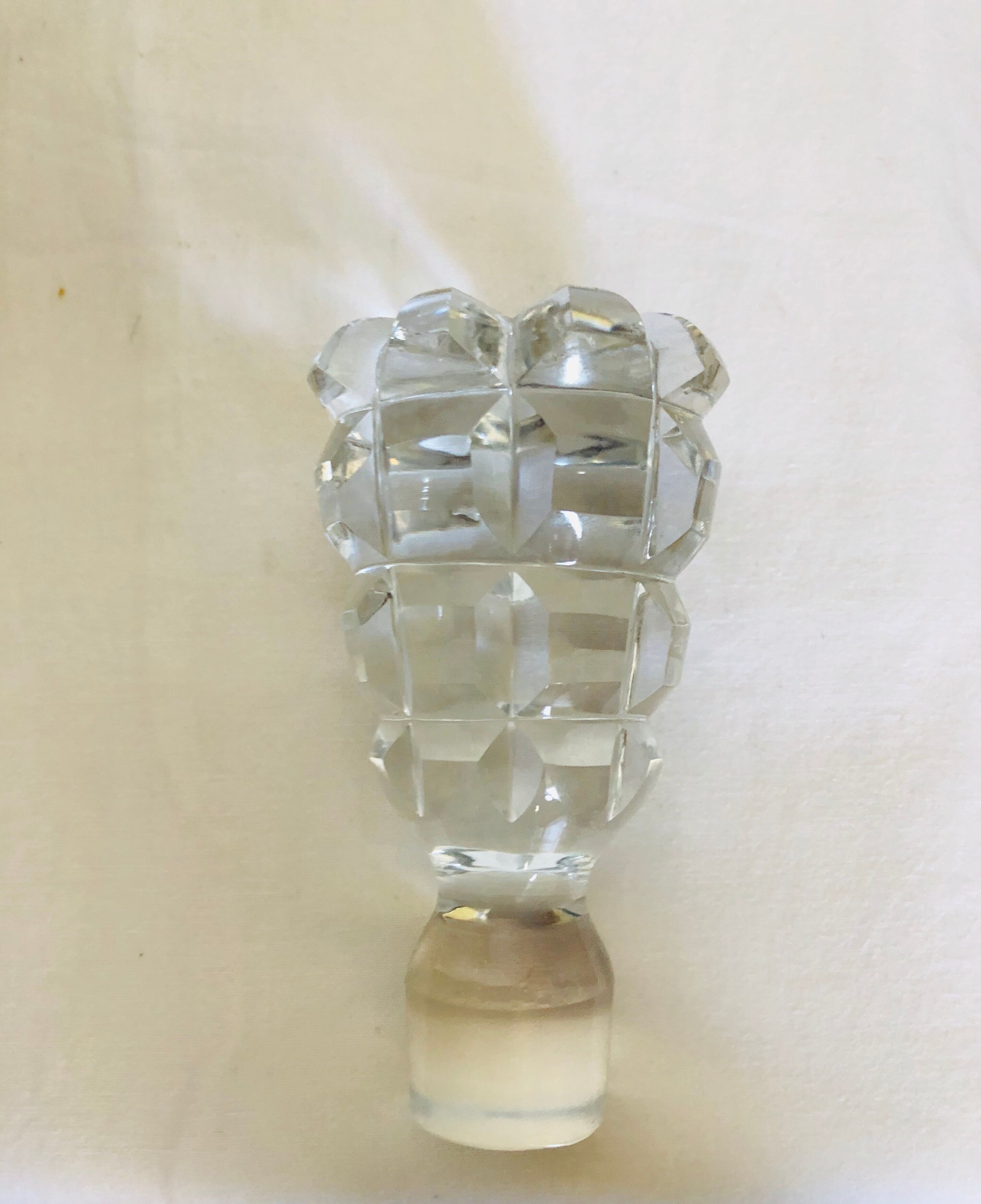 Cut crystal bottle