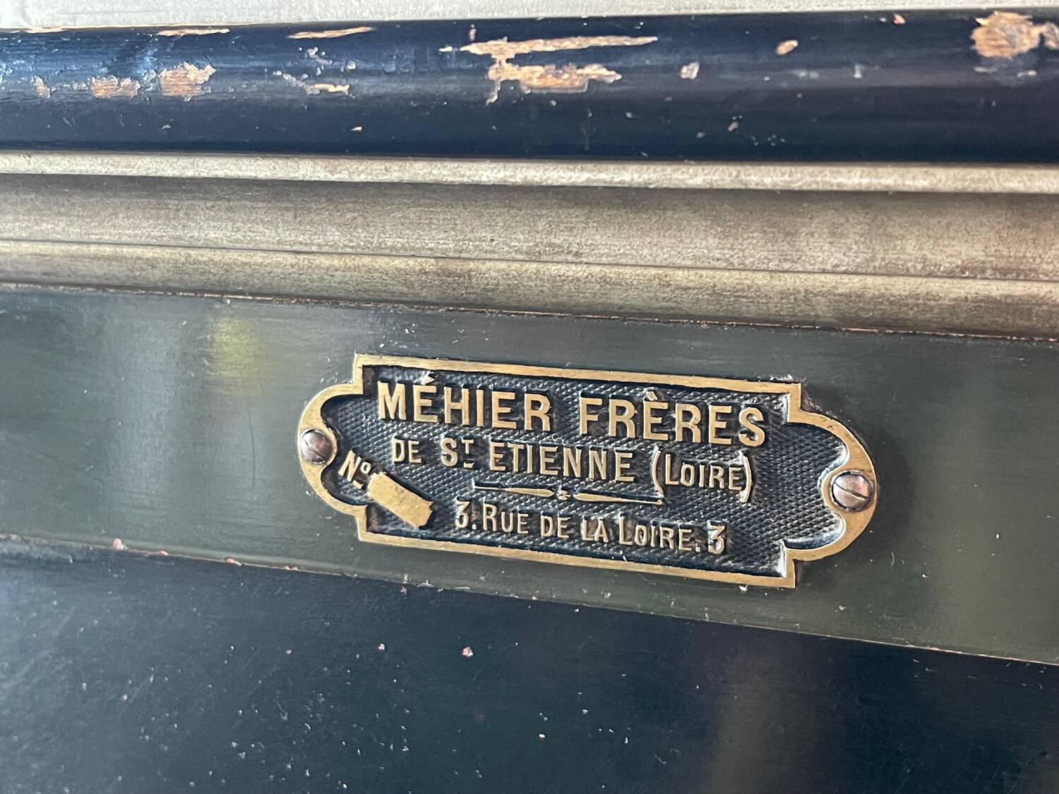 Old metal bank safe 1930