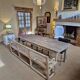 Antique oak farmhouse table