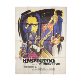 Original poster for Rasputin the mad monk with Christopher Lee 1966