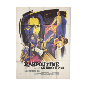 Affiche originale Raspoutine le moine fou avec Christopher Lee 1966