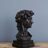 David head in black waxed bean