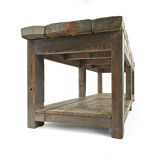 Patinated wooden table