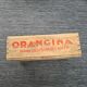 Old wooden box: orangina